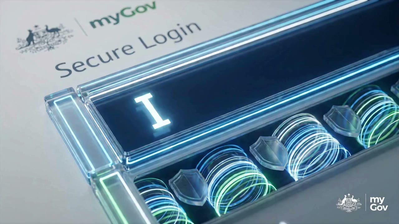 MyGov secure login interface demonstrating digital identity for foundational skills assessment.