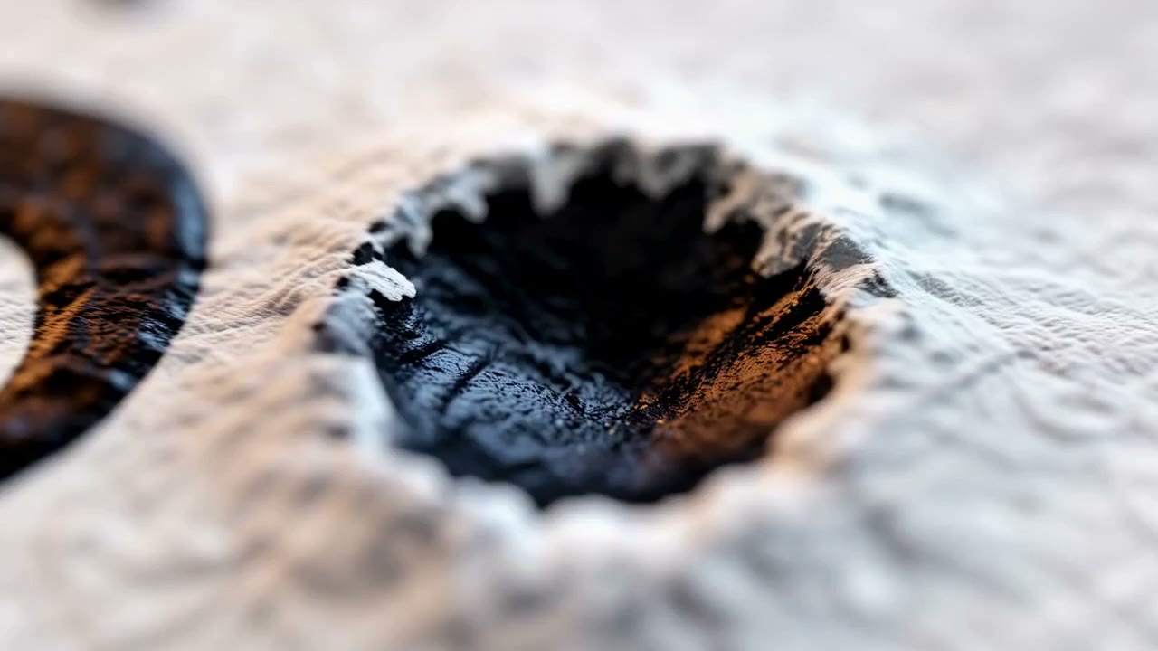 A close-up shows a hole worn through white leather material, illustrating the concept of employability.